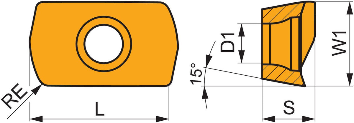 PRAMET Fräswendeschneidplatte ADEX 11T308SR-HF 8215 PVD beschichtet