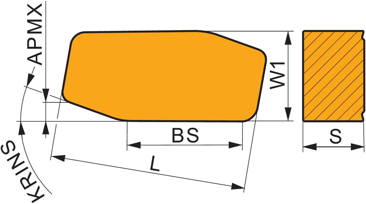 PRAMET Wendeschneidplatte LNXR 381240-PM T9415 MT-CVD beschichtet 38,25 mm