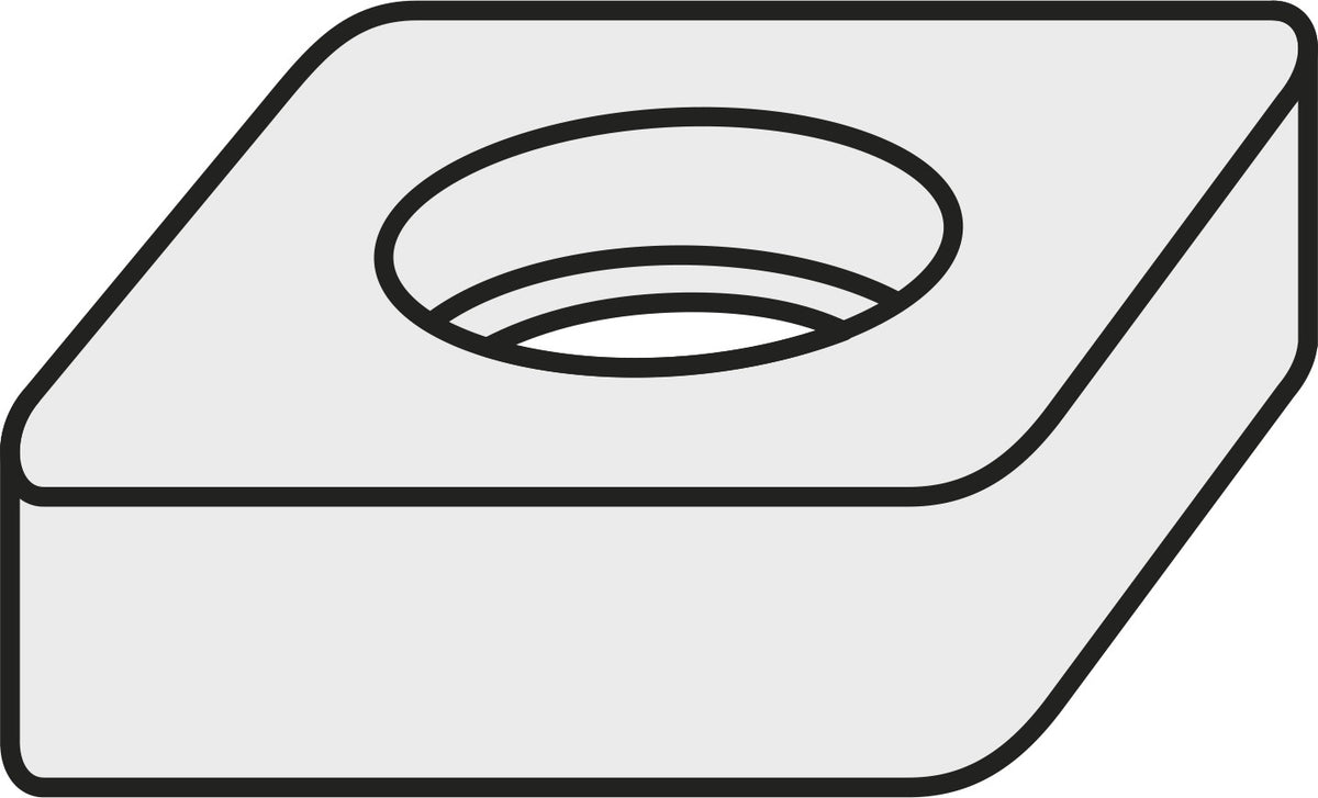 PRAMET Wendeplatten-Unterlegscheibe ISO CCW 120312:GJ11 – Ersatzteil für Abstechwerkzeuge