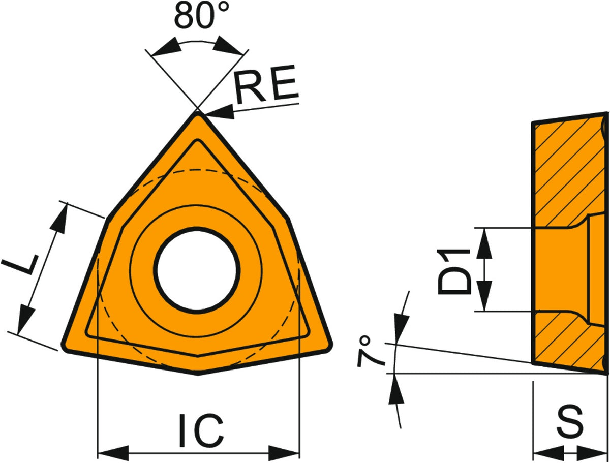 Dormer Pramet Bohr-Wendeschneidplatte WCMX 030208E-46 D8330 PVD beschichtet