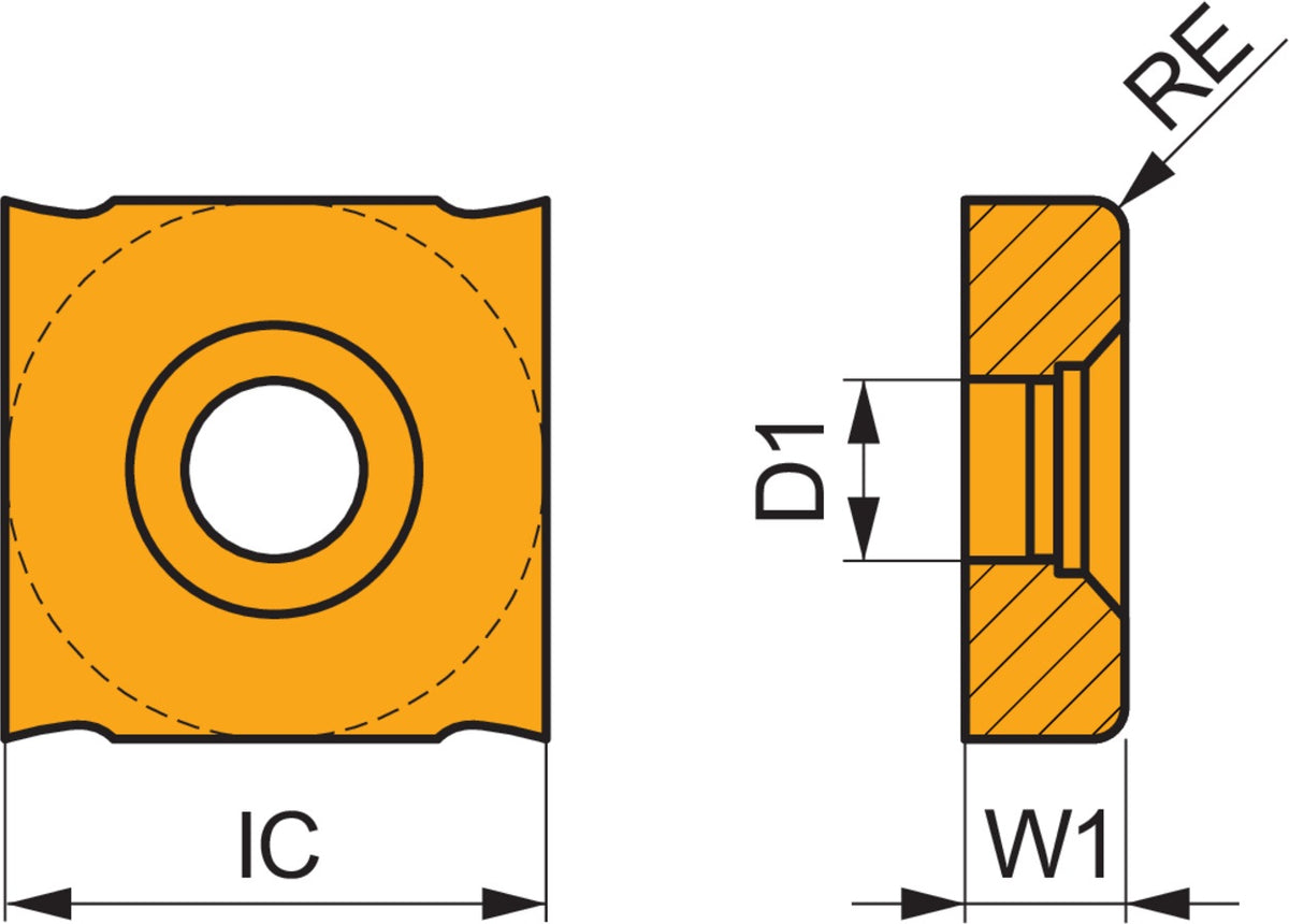 Dormer Pramet Wendeschneidplatte ISO SNHQ 120305TRL M8340 PVD beschichtet