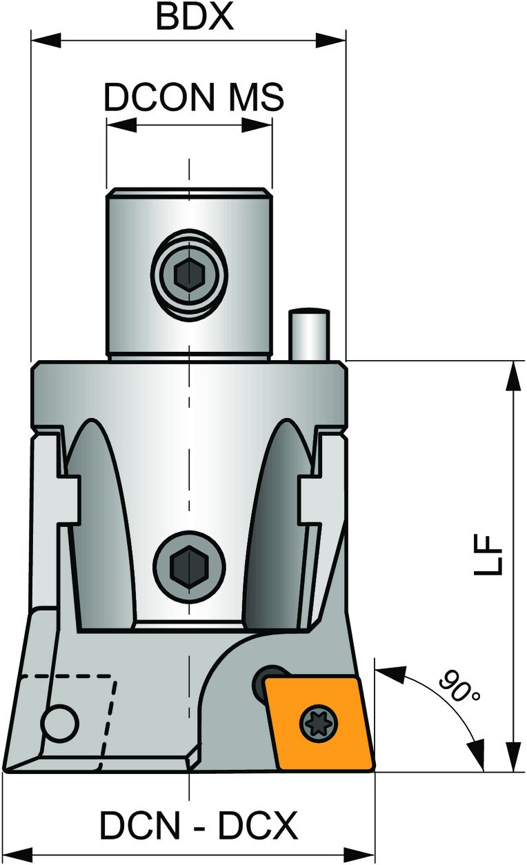 PRAMET Schruppwerkzeug ISO D 02790 401 D.15mm Schneid-D.40mm für Wechselkopfbohrer