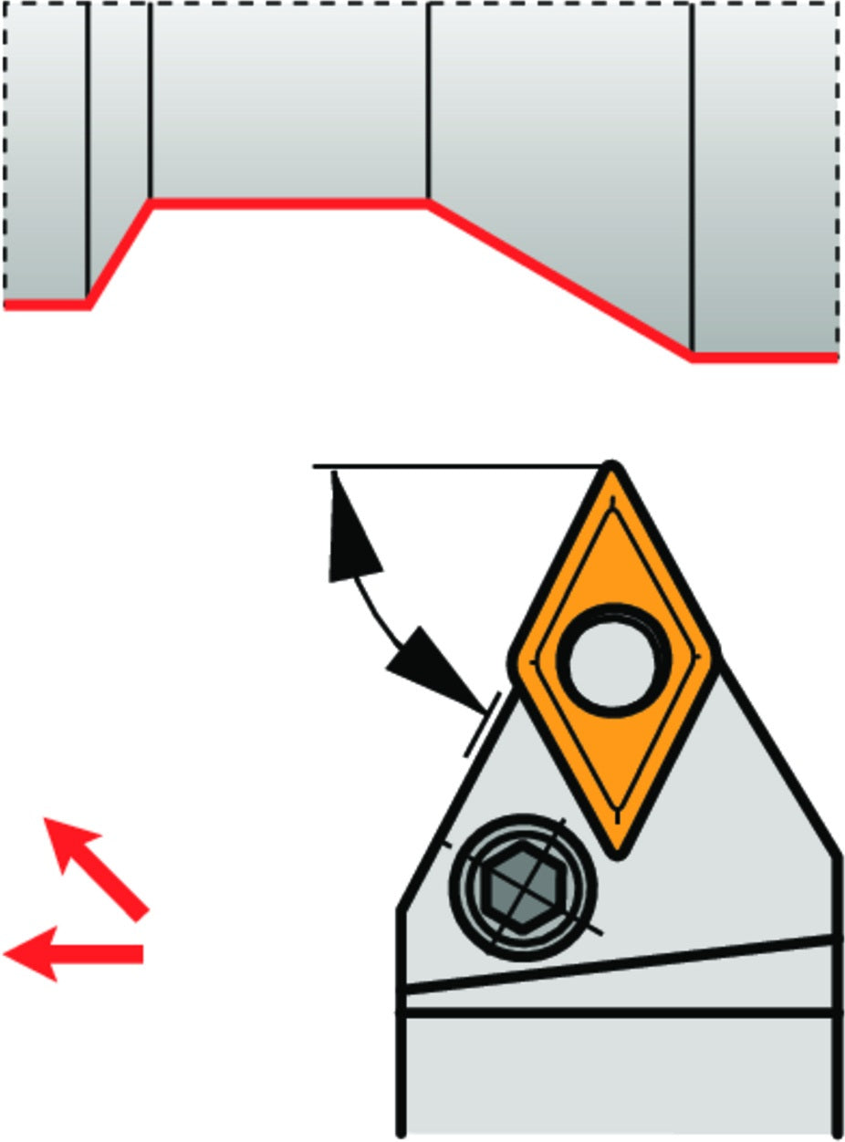 PRAMET Drehwerkzeughalter ISO PDNNL 2020 K 11 – Linkslauf, 125 mm, Kniehebelklemmung