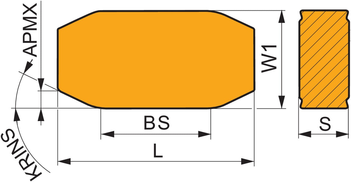 PRAMET Wendeschneidplatte LNGF 401035-MM-S01:T7325 – MT-CVD beschichtet, 3,5 mm Schnitttiefe