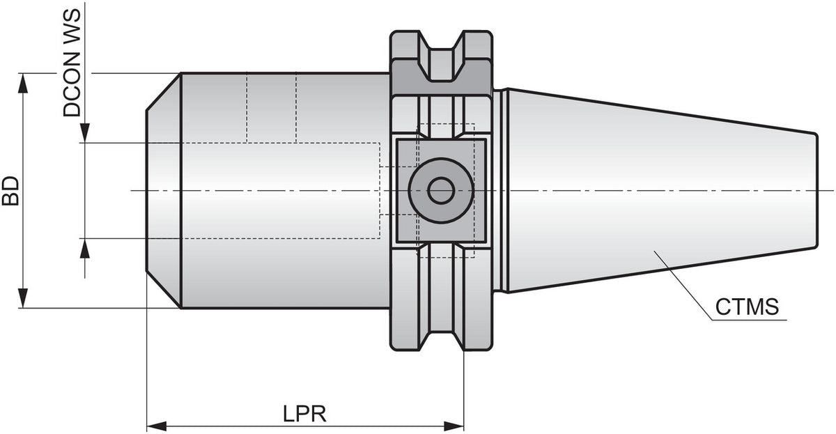 PRAMET Weldon-Schaftfräserhalter DIN 69871 Ø6 mm – Aufsteckfräser-Aufnahme für präzises Fräsen