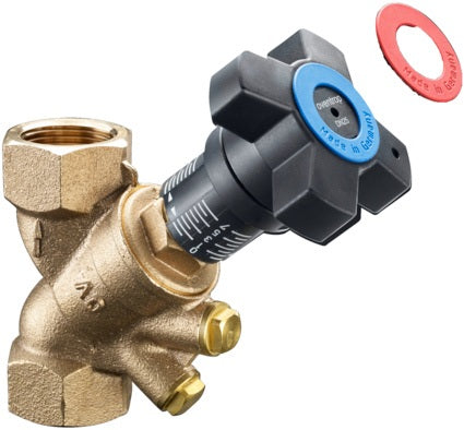 OVENTROP Hydrocontrol VTR Strangregulierventil PN 25 RG classic DN 10 (3/8" IG) – Feinstvoreinstellung, Rotguss