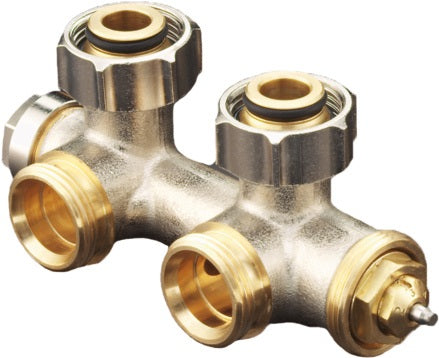 Oventrop Multiblock T Zweirohrarmatur 3/4 Zoll Durchgang – Regeln, Absperren, Entleeren