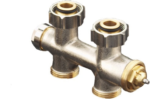 Oventrop Multiblock T Zweirohrarmatur 3/4 Zoll Durchgang – Regeln, Absperren, Entleeren