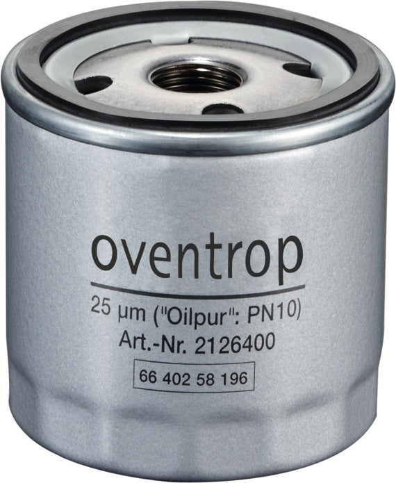 OVENTROP Wechselfilter PN 10, 25 µm – Papierfilter in Metallkartusche, 76 mm Durchmesser