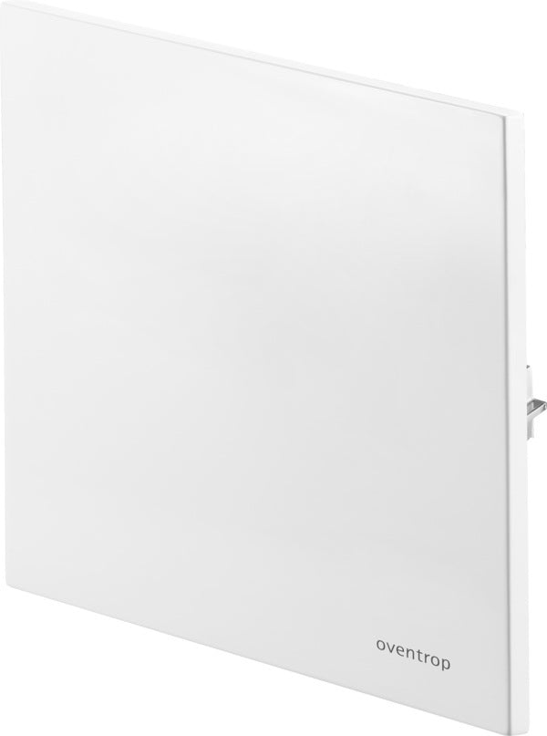 OVENTROP Abdeckung für Unibox E RTL geschlossen, Echtglas weiß – Designabdeckung für Unibox-Systeme
