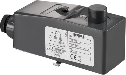 OVENTROP OV Rohranleger elektrisch mit verdeckter Temperatureinstellung – Sicherheitstemperaturwächter für Flächenheizungen
