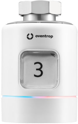 OVENTROP termios Pro Thermostat mit Anschlussset M 30 x 1,5 – Smartes Heizkörperthermostat mit E-Ink Display