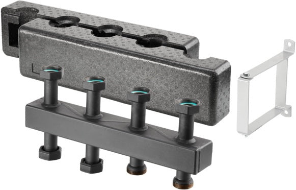 OVENTROP Regumat Kompaktverteiler DN 25 aus Stahl für 3 Heizkreise