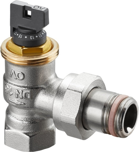 OVENTROP Thermostatventil AQ Eck DN 15 selbstdichtend mit stufenloser Voreinstellung