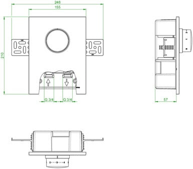 OVENTROP Unibox TQ-RTL Thermostat – Fußbodenheizung Regelung mit Q-Tech & Rücklauftemperaturbegrenzer, weiß