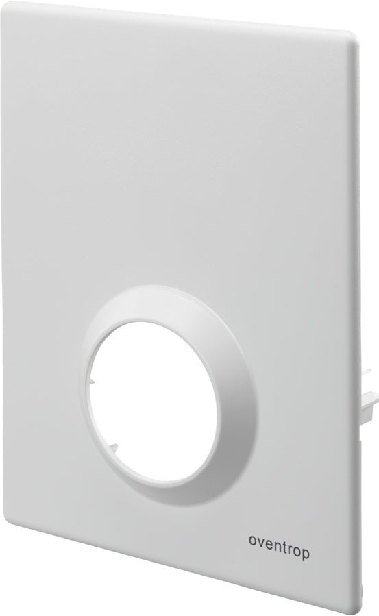 OVENTROP Abdeckplatte für Unibox RTL, T, Vario und plus – 110 mm Bautiefe, weiß