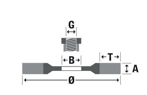 OSBORN Rundbürste 140 mm M14 Siliziumkarbid Körnung 46 RUSTIFIL