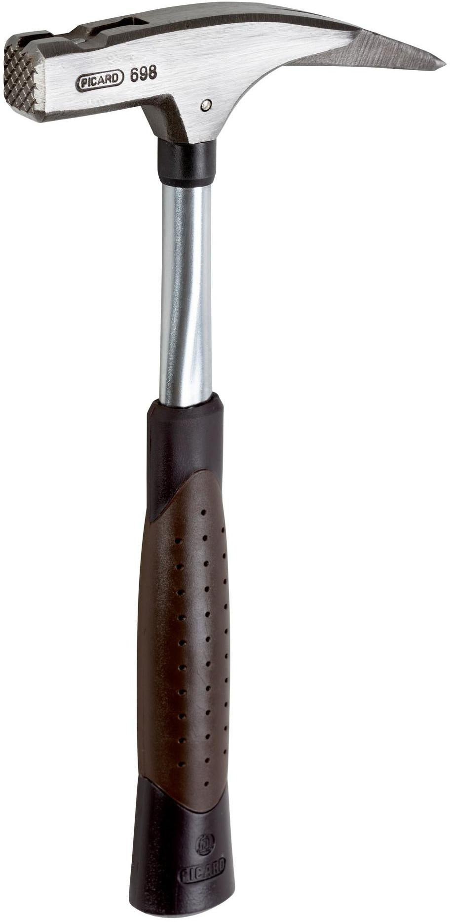 Picard Latthammer 69810 mit Magnet, 600 g Kopf, Stahlrohrstiel, 2K-Griff