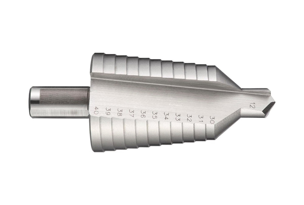 DORMER Stufenbohrer HSS Blank G314 – 12–20 mm, Zylinderschaft 9 mm, unbeschichtet