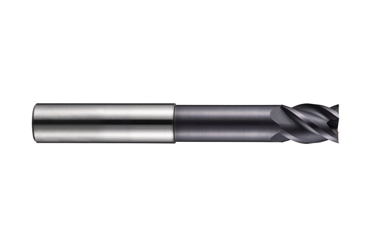 DORMER S219 Schaftfräser 10 mm HM AlTiN – Extra kurz, 4 Schneiden, DIN 6535-HA