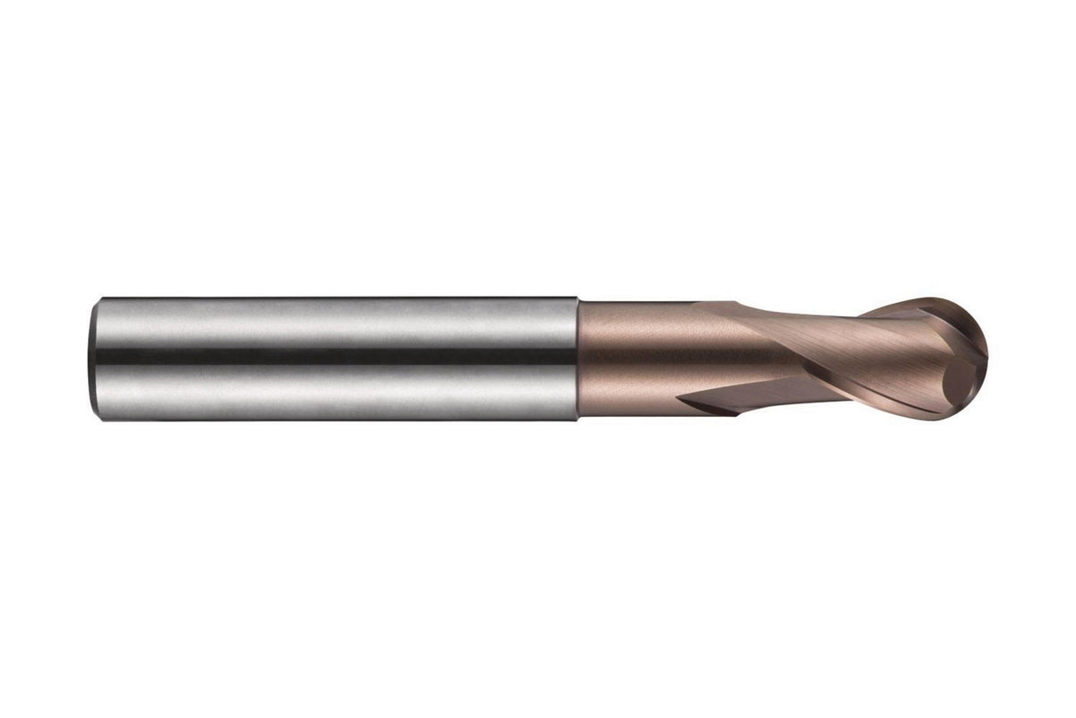 DORMER Radiusfräser S229 HM TiSiN 1,5 mm – extra kurz, 2 Schneiden, DIN 6535-HA