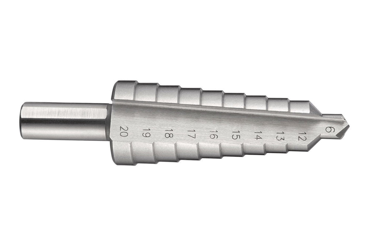 DORMER Stufenbohrer HSS Blank G314 – 12–20 mm, Zylinderschaft 9 mm, unbeschichtet