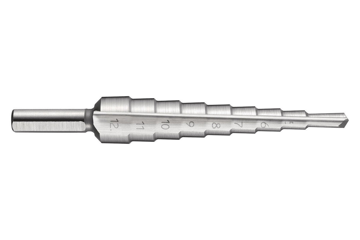 DORMER Stufenbohrer HSS Blank G314 – 12–20 mm, Zylinderschaft 9 mm, unbeschichtet