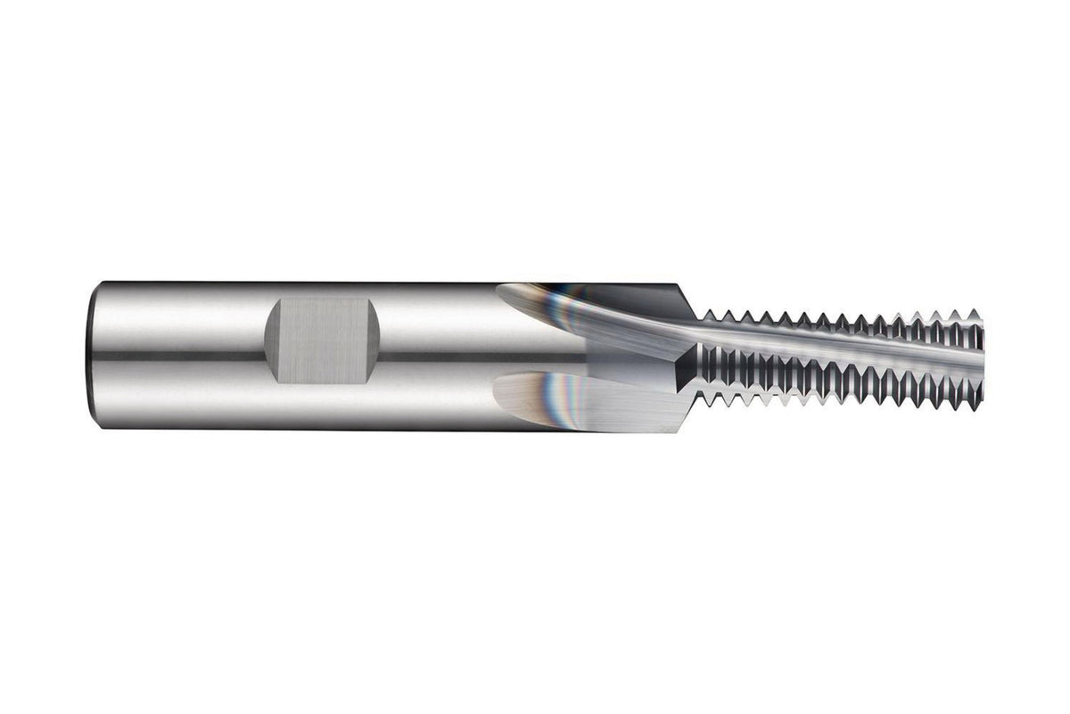 DORMER Gewindefräser M14 HM AlCroN-beschichtet mit Innenkühlung, 4 Schneiden, 2 mm Steigung