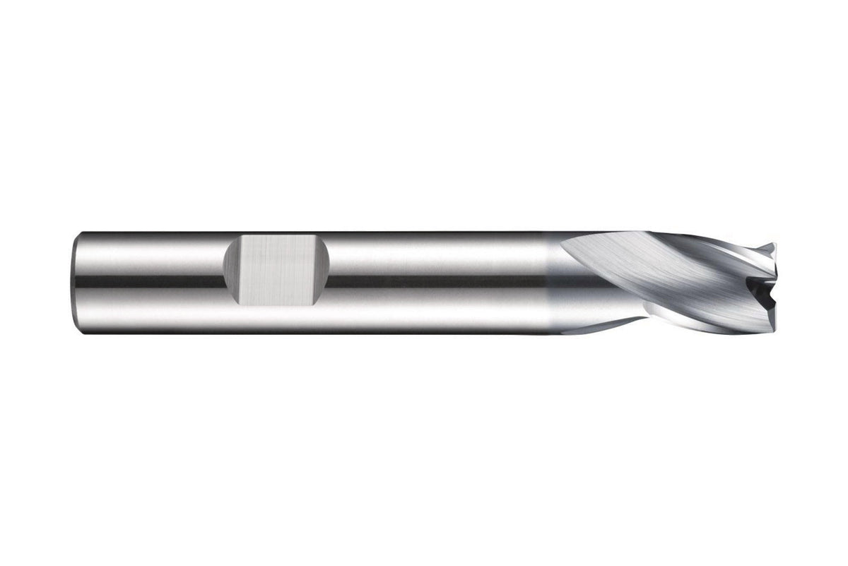 DORMER Langlochfräser HM AlCrN 10 mm – 3 Schneiden, DIN 6527 K, extra kurz