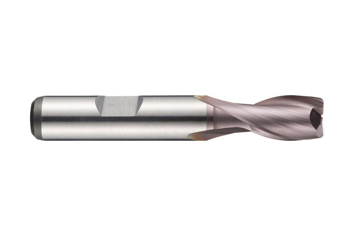 DORMER Langlochfräser HSS-E-PM TiCN Z.2 Ø1 mm – Extra Kurz, DIN 327 D, 6 mm Weldonschaft