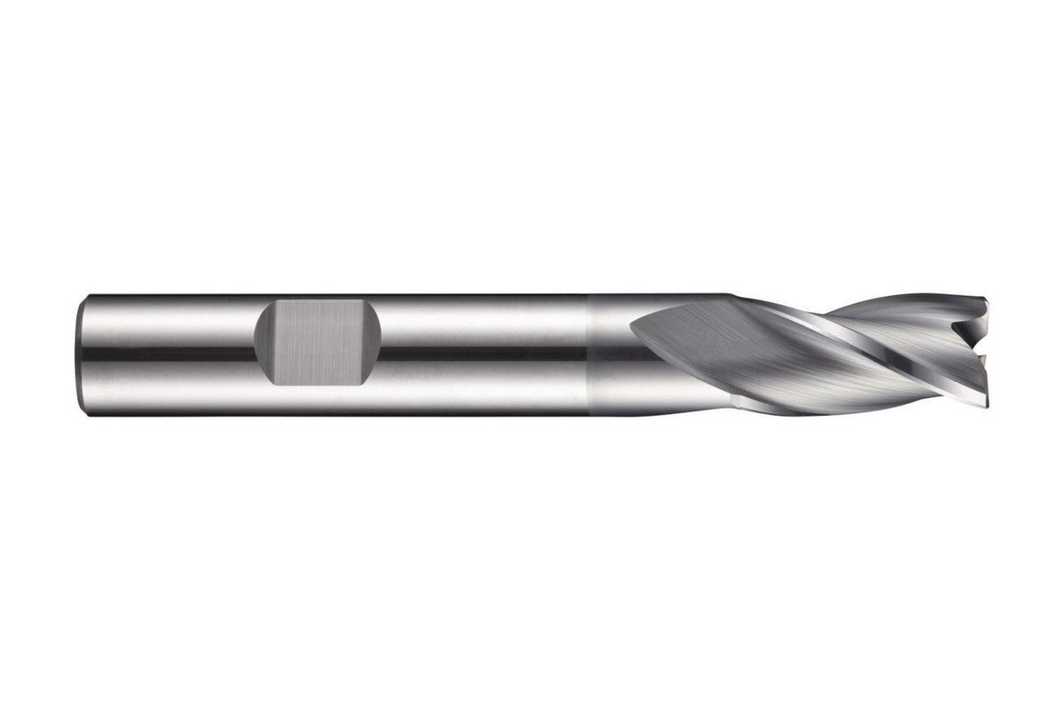 DORMER Langlochfräser HM AlCrN 10 mm Z3 – DIN 6527 L, kurze Bauform, Weldonschaft