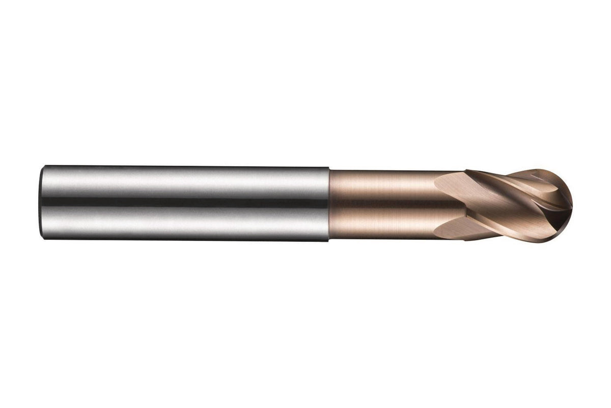 DORMER Radiusfräser S534 Ø10 mm HM TiSiN Z4 extra kurz – Kugelfräser für gehärtete Materialien