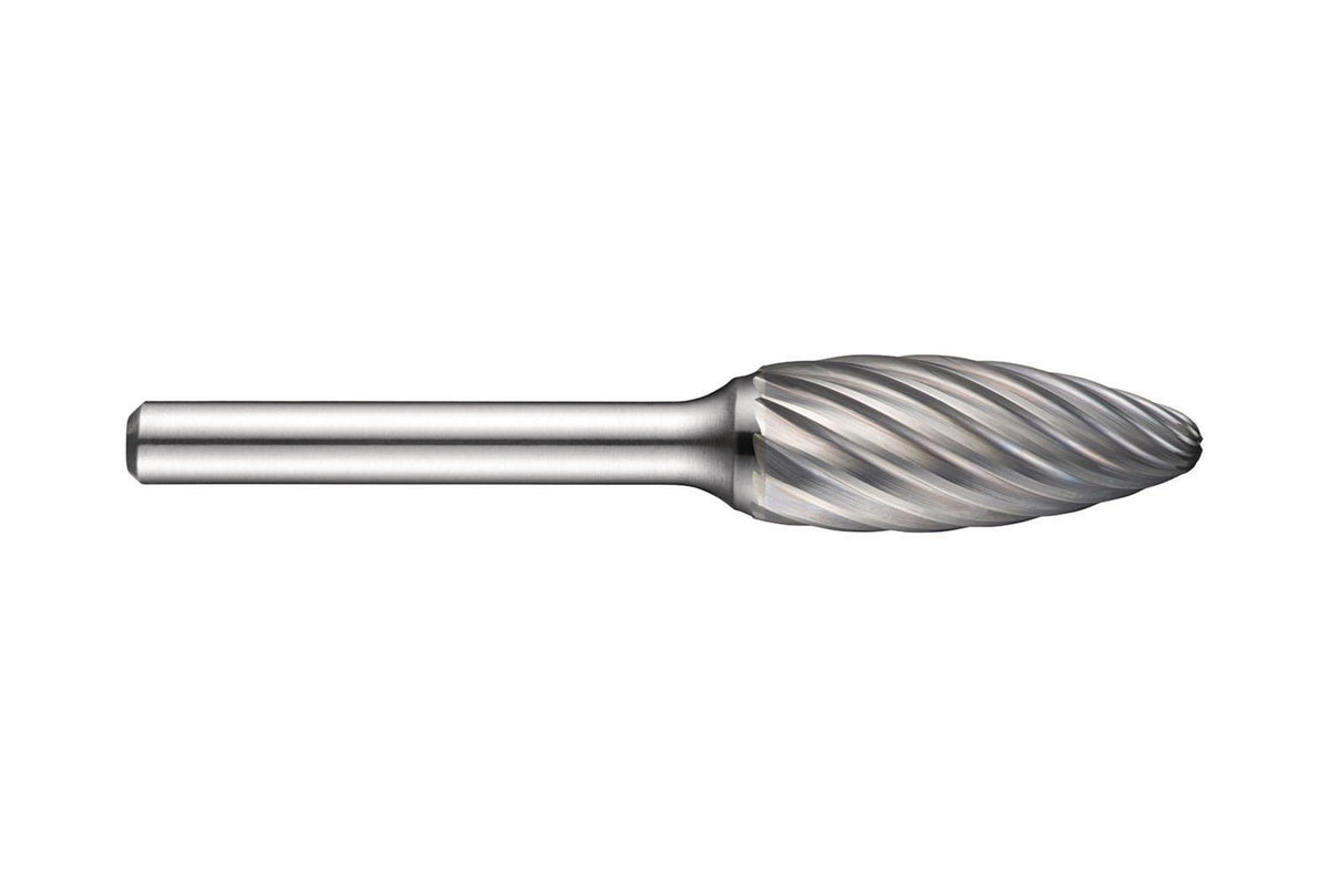 DORMER Frässtift Form H Ø 12,7 mm HM für INOX mit 6 mm Schaft
