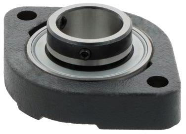 NTN Flanschlager-Gehäuseeinheit ASFD206 30 mm oval – Grauguss, 2-Loch, grün
