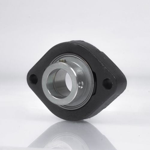 ZEN Flanschlager-Gehäuseeinheit UCFL310 50 mm oval – Grauguss, zweifache Dichtung