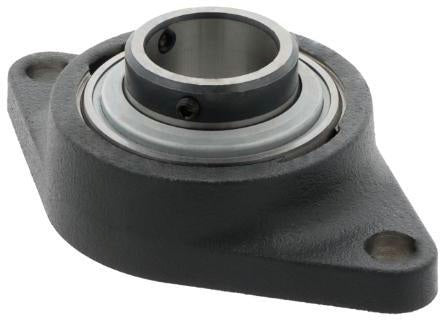 INA Flanschlager-Gehäuseeinheit RCJTY25 -N 25 mm oval mit Nut, Grauguss