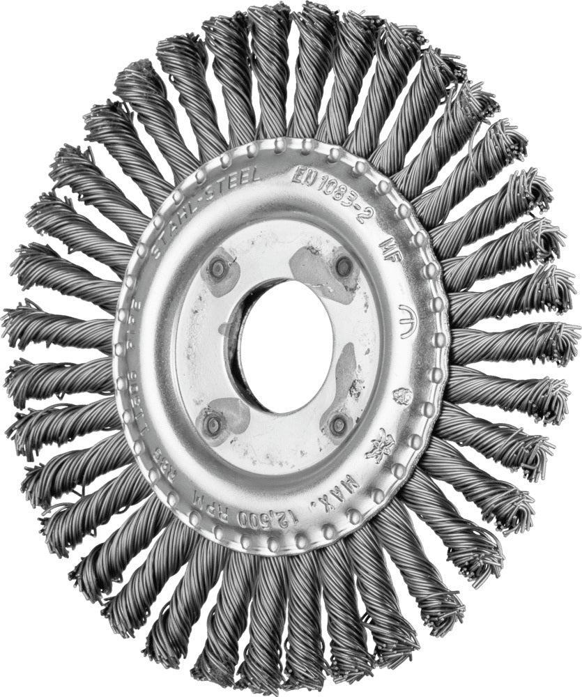 PFERD TOOLS Rundbürste RBG 11506/22,2 PIPE ST 0,50 – 115 mm Stahl gezopft für Rohrleitungsbau