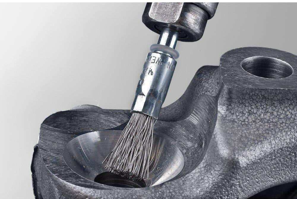 PFERD TOOLS Pinselbürste PBU Ø10 mm Stahldraht 0,35 mm für Bohrmaschine & Geradschleifer