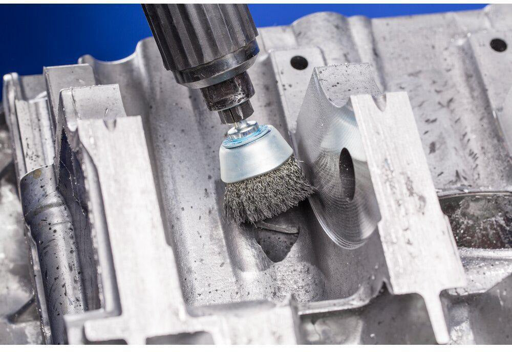 PFERD TOOLS Topfbürste TBU INOX Ø 50 mm, Drahtstärke 0,3 mm, Edelstahl, Schaftaufnahme