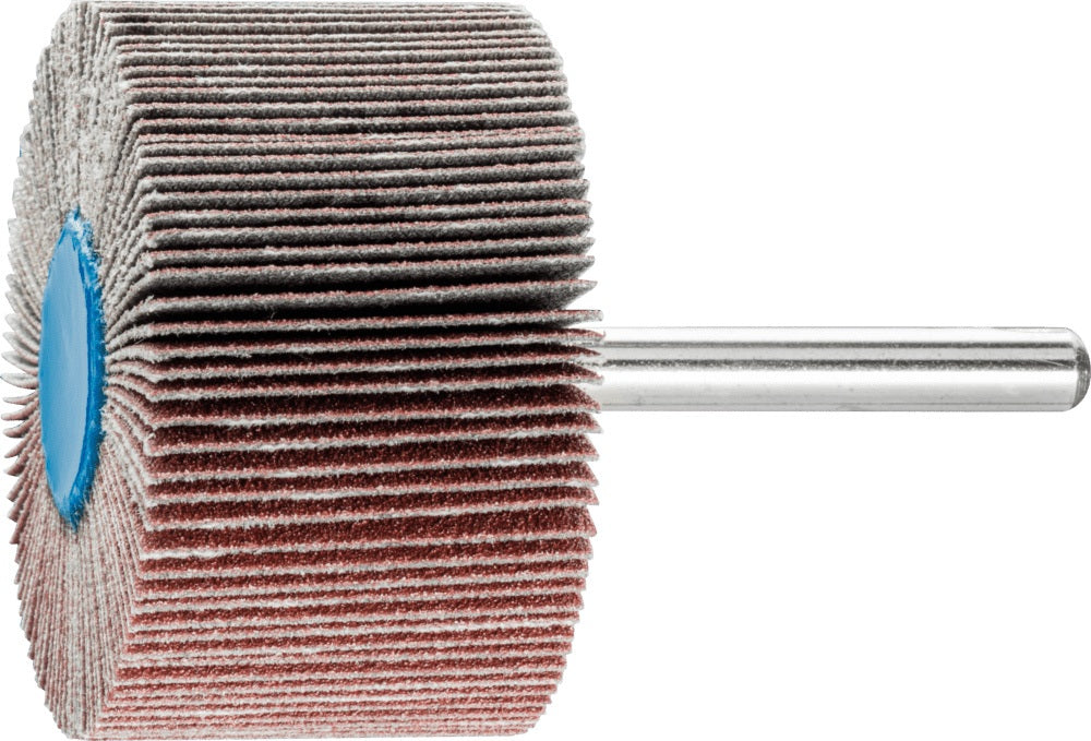 PFERD Fächerschleifer Ø30x15 mm K60 Korund für Grob- bis Feinschliff, Schaft-Ø 6 mm