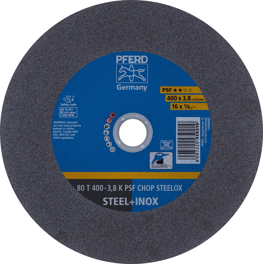 PFERD TOOLS Trennscheibe PSF CHOP STEELOX D300x2,8 mm für Stahl und INOX