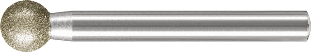 PFERD Diamant-Schleifstift D 126, Ø 1 mm, Schaft 3 mm, Kugelform KU, abgesetzter Schaft