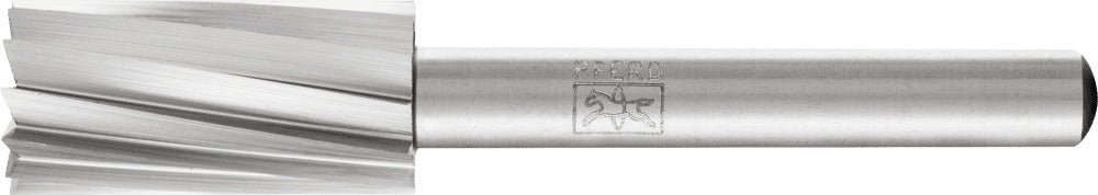 PFERD HSS-Frässtift ZYAS 6 mm Zylinderform mit Stirnverzahnung, Schaft-Ø 6 mm
