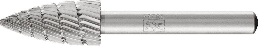 PFERD Frässtift SPK HSS Verzahnung 3, 6 mm Schaft, Kopflänge 18 mm