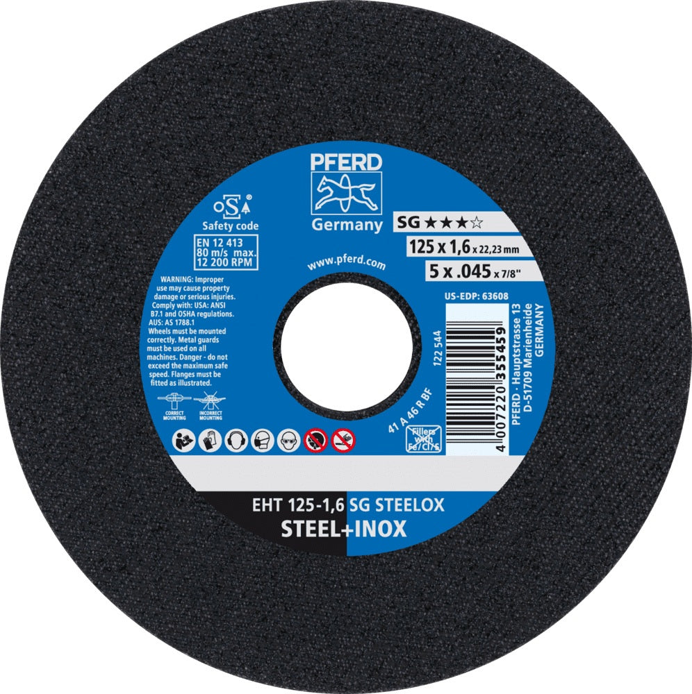 PFERD Trennscheibe SG STEELOX D115 x 1 mm gerade INOX 25 Stück