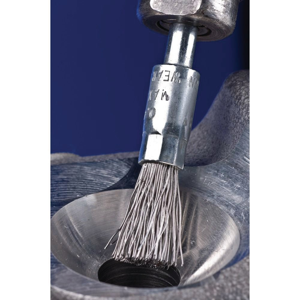 PFERD TOOLS Pinselbürste PBU Ø10 mm Stahldraht 0,35 mm für Bohrmaschine & Geradschleifer