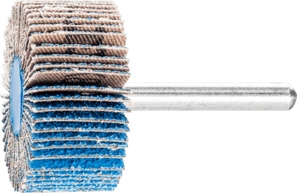 PFERD Fächerschleifer Z-COOL Ø30xH20mm K60 Korund Schaft-Ø6mm für INOX und Stahl