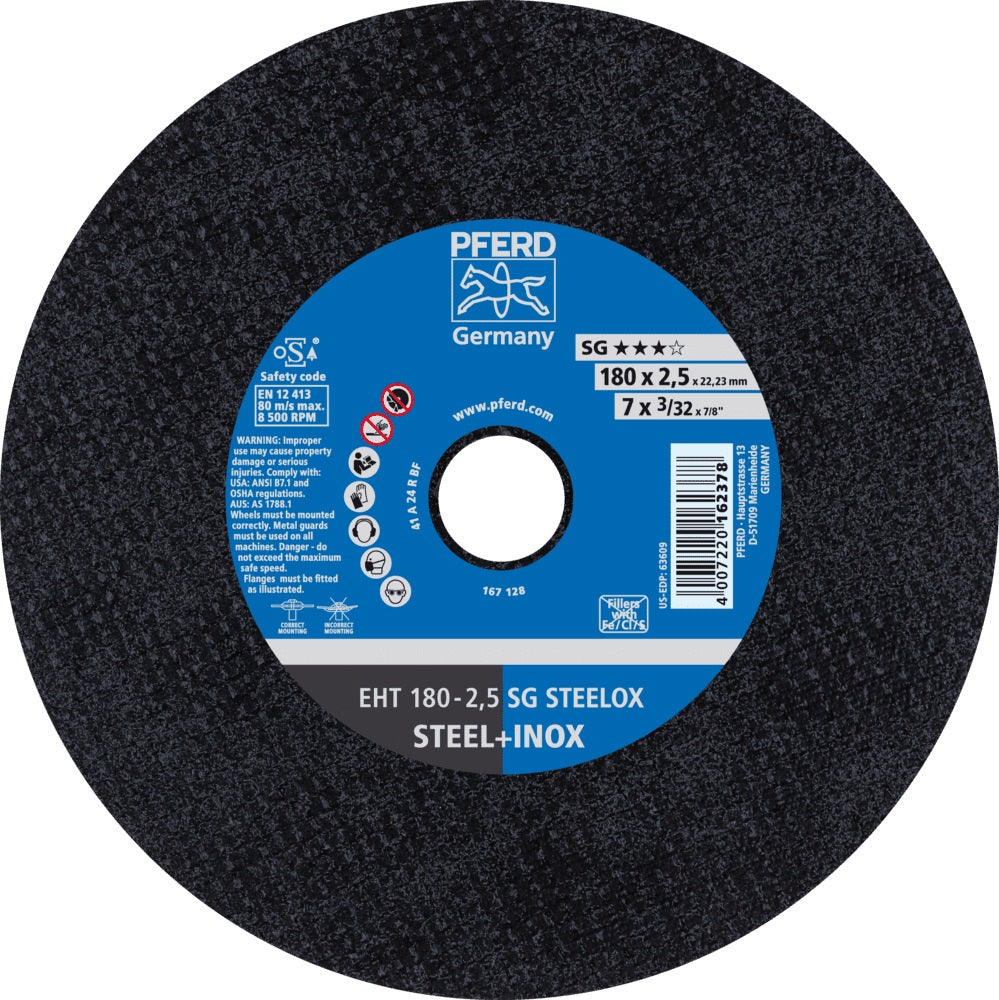PFERD Trennscheibe SG STEELOX D115 x 1 mm gerade INOX 25 Stück