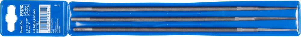 PFERD TOOLS Kettensägenfeile 200 mm 4 mm Spiralhieb – 3 Stück