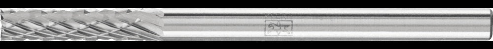 PFERD Kleinfrässtift Form ZYAS 2 mm Hartmetall mit 3 PLUS Verzahnung für präzises Fräsen